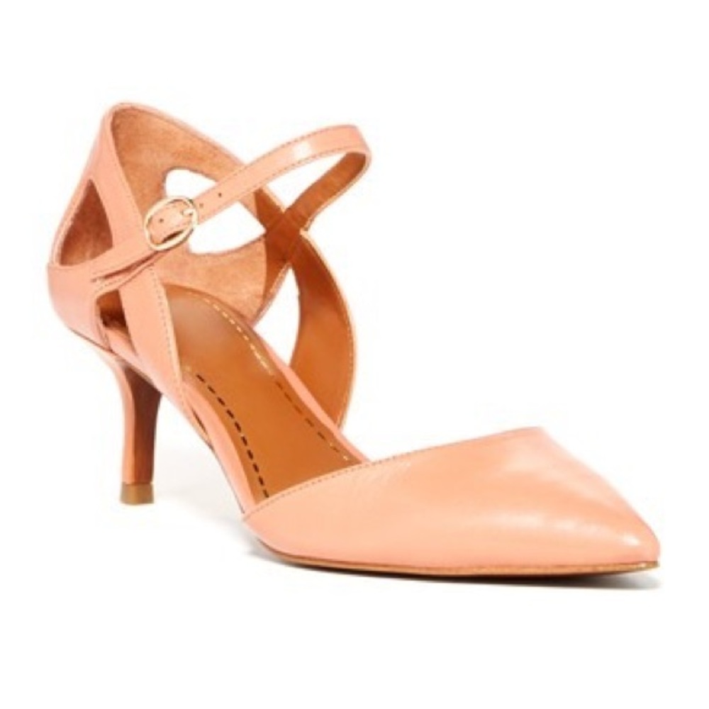 Enzo Angiolini Galan Kitten Heel Pink Leather 8.5